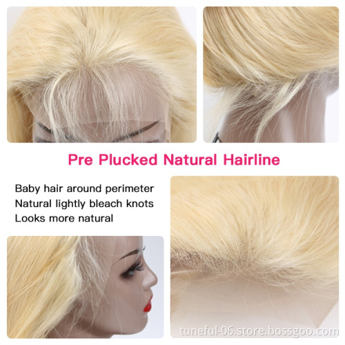 cheap wigs with lowest price invisible hd lace frontal wig human hair wigs deep wave human hair blonde